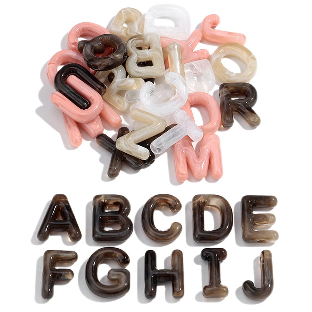 Z Phone Accessories - 30Pcs Acrylic A-Z English Letter Bead