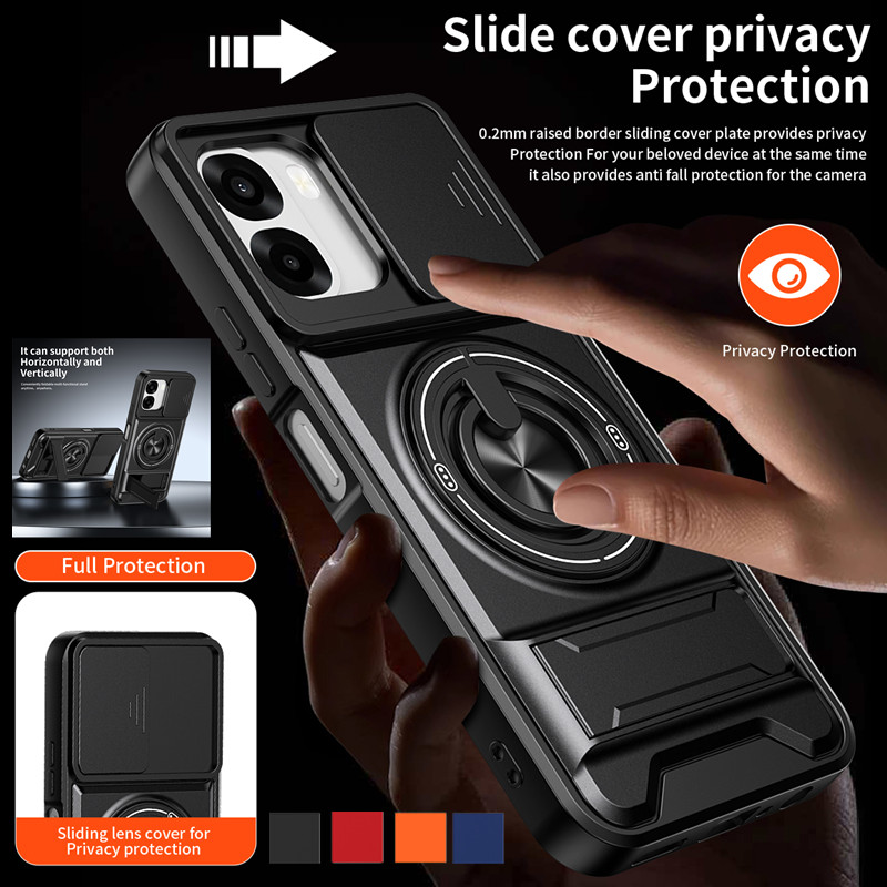Phone Accessories Ring Holder - Armor Phone Case For Oppo A6x